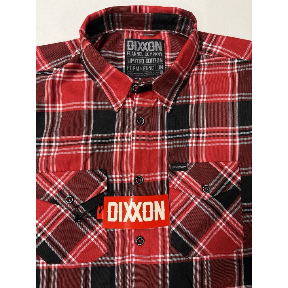 Dixxon Flannel Snap-On Limited Edition Mens XL Form And Function NWT (read)